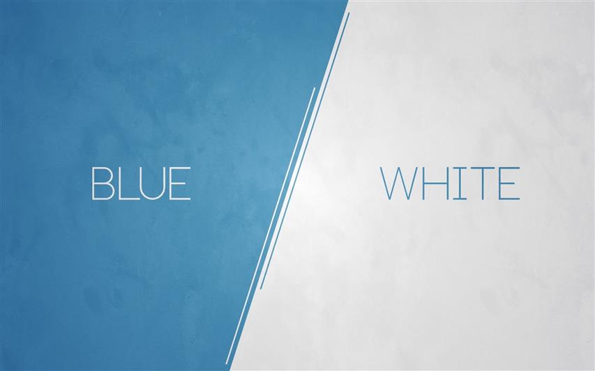 white and blue logo, abstract, modern, vintage, minimalism, digital art, HD wallpaper