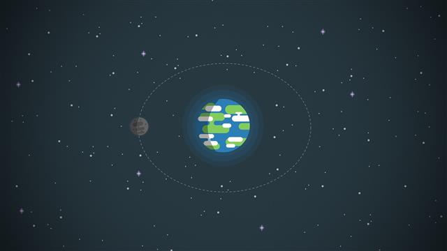 Earth, Moon, minimalism, stars, space, kurzgesagt, HD wallpaper