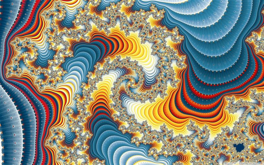 abstract painting, fractal, digital art, psychedelic, pattern, HD wallpaper