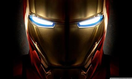 Iron Man digital wallpaper, indoors, illuminated, lighting equipment, HD wallpaper
