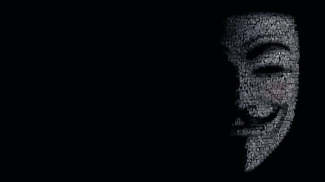 black, black and white, anonymous, hackers, darkness, monochrome, HD wallpaper