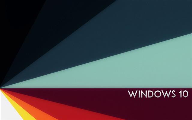 Windows 10, abstract background, HD wallpaper