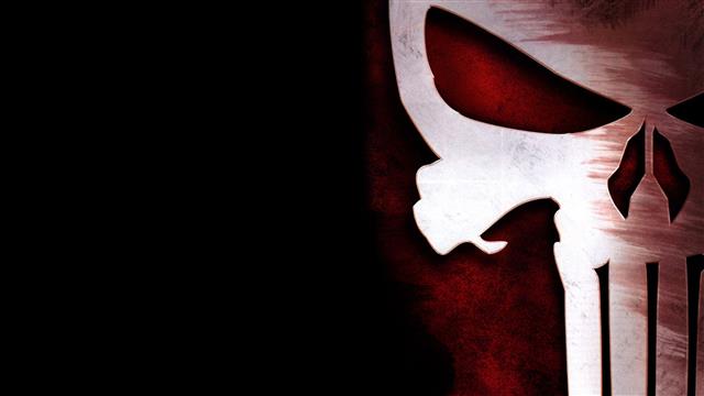 Punisher wallpaper, The Punisher, logo, skull, black background, HD wallpaper