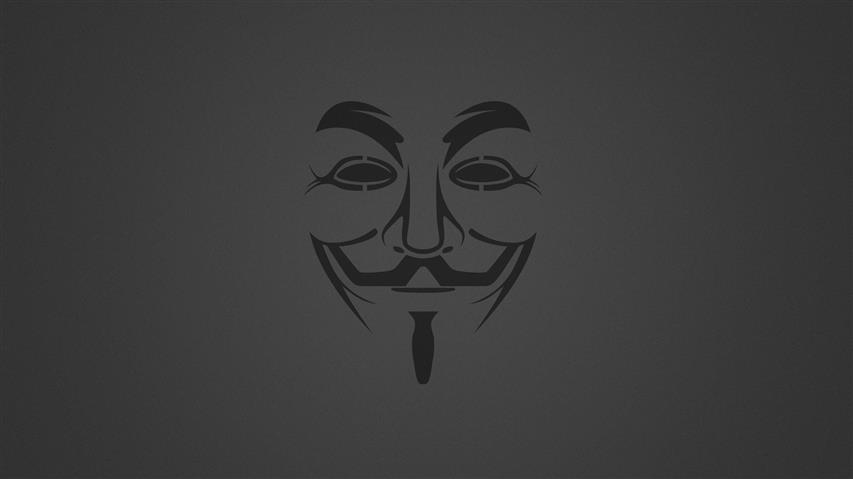 Guy Fawkes Mask illustration, Minimalism, Background, Anonymous, HD wallpaper