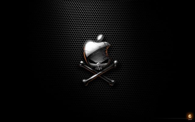 apple inc skull and crossbones logos 1920x1200 Technology Apple HD Art, HD wallpaper