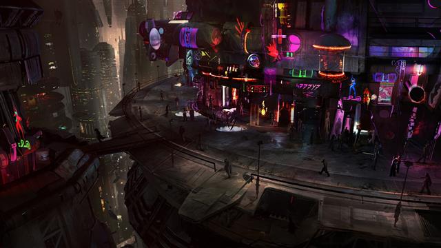Final Fantasy game still screenshot, cyberpunk, science fiction, HD wallpaper