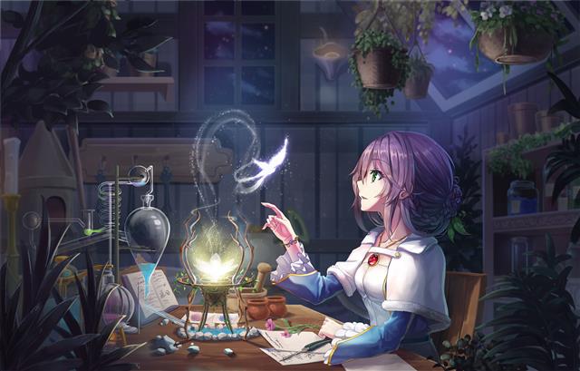 alchemy, anime girls, artwork, digital art, illustration, 2D, HD wallpaper