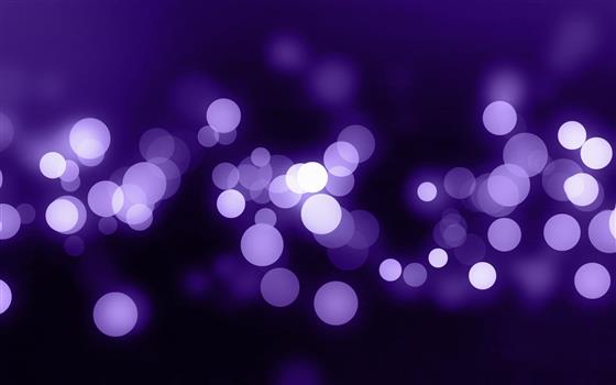 purple lights, abstract, bokeh, digital art, shapes, blurred, HD wallpaper