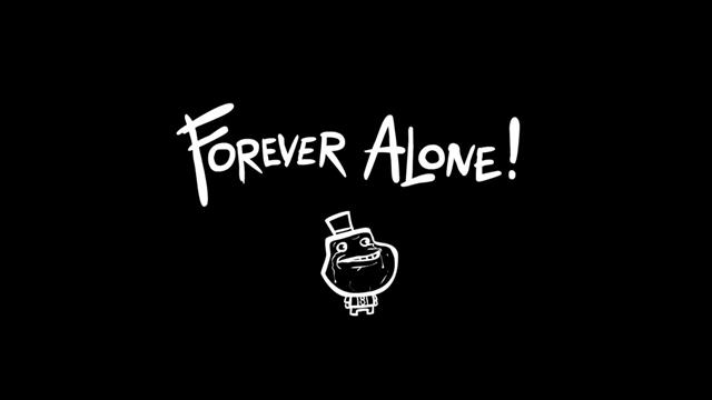 Forever Alone! wallpaper, memes, minimalism, simple background, HD wallpaper