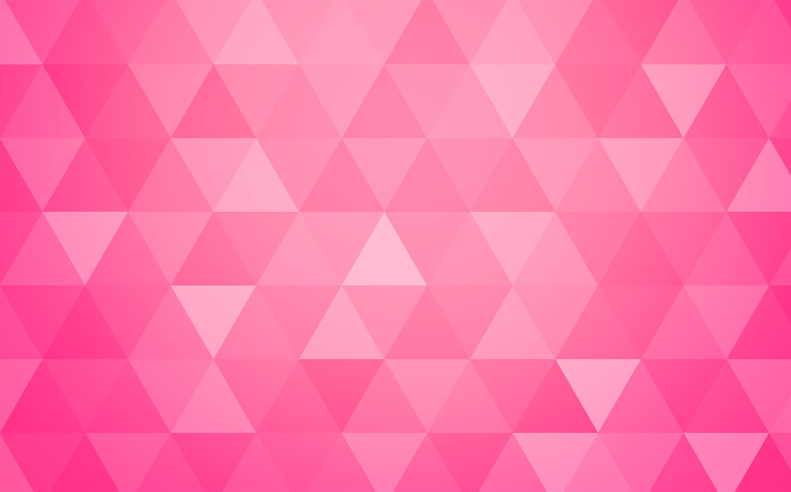 Bright Pink Abstract Geometric Triangle..., Aero, Patterns, Modern, HD wallpaper