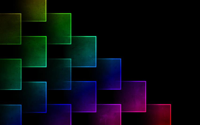 Color Cubes Background, green, blue, and purple graphics, Facebook Cover, HD wallpaper