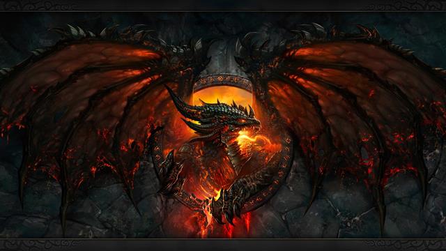 fire dragon wallpaper, World of Warcraft: Cataclysm, video games, HD wallpaper