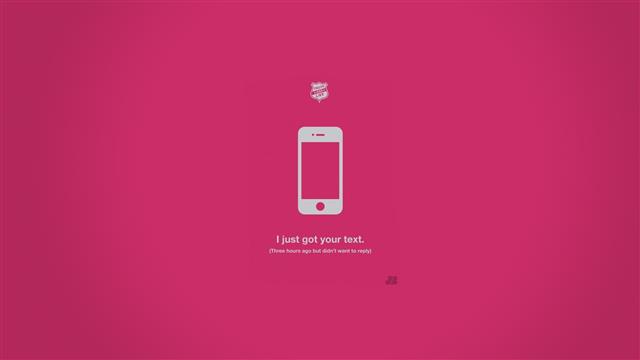 pink background with I Just Got Your Text. text overlay, minimalism, HD wallpaper