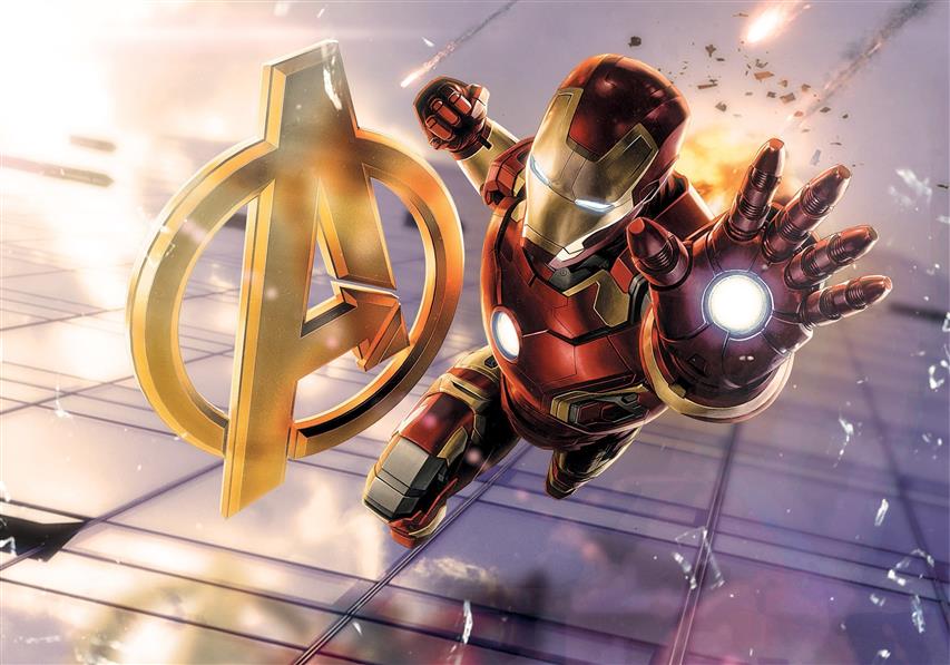 Iron Man wallpaper, broken glass, superhero, Avengers: Age of Ultron, HD wallpaper