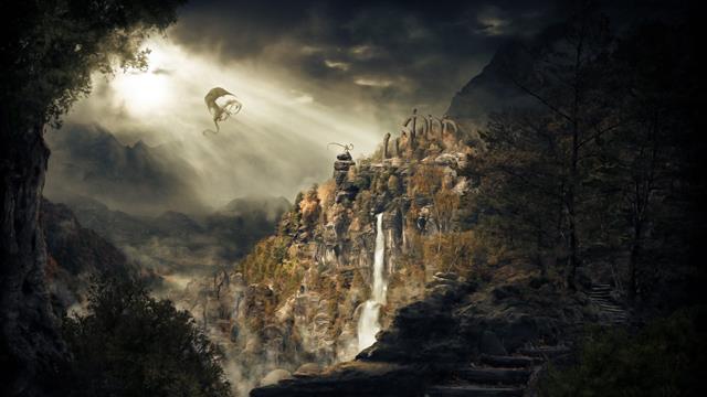 dragon flying near mountain digital wallpaper, The Elder Scrolls V: Skyrim, HD wallpaper