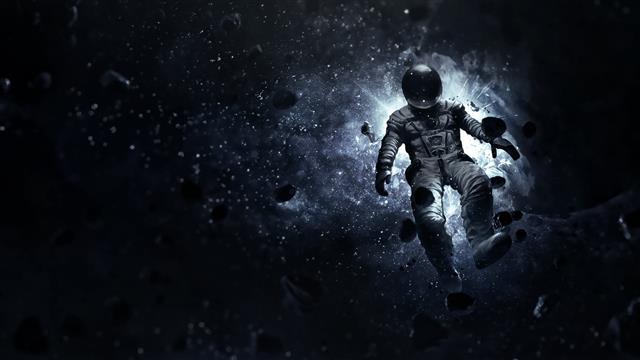 astronaut illustration, Astronaut painting, space, stars, floating, HD wallpaper