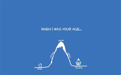 when i was your age meme, when i was your age illustration, humor, HD wallpaper