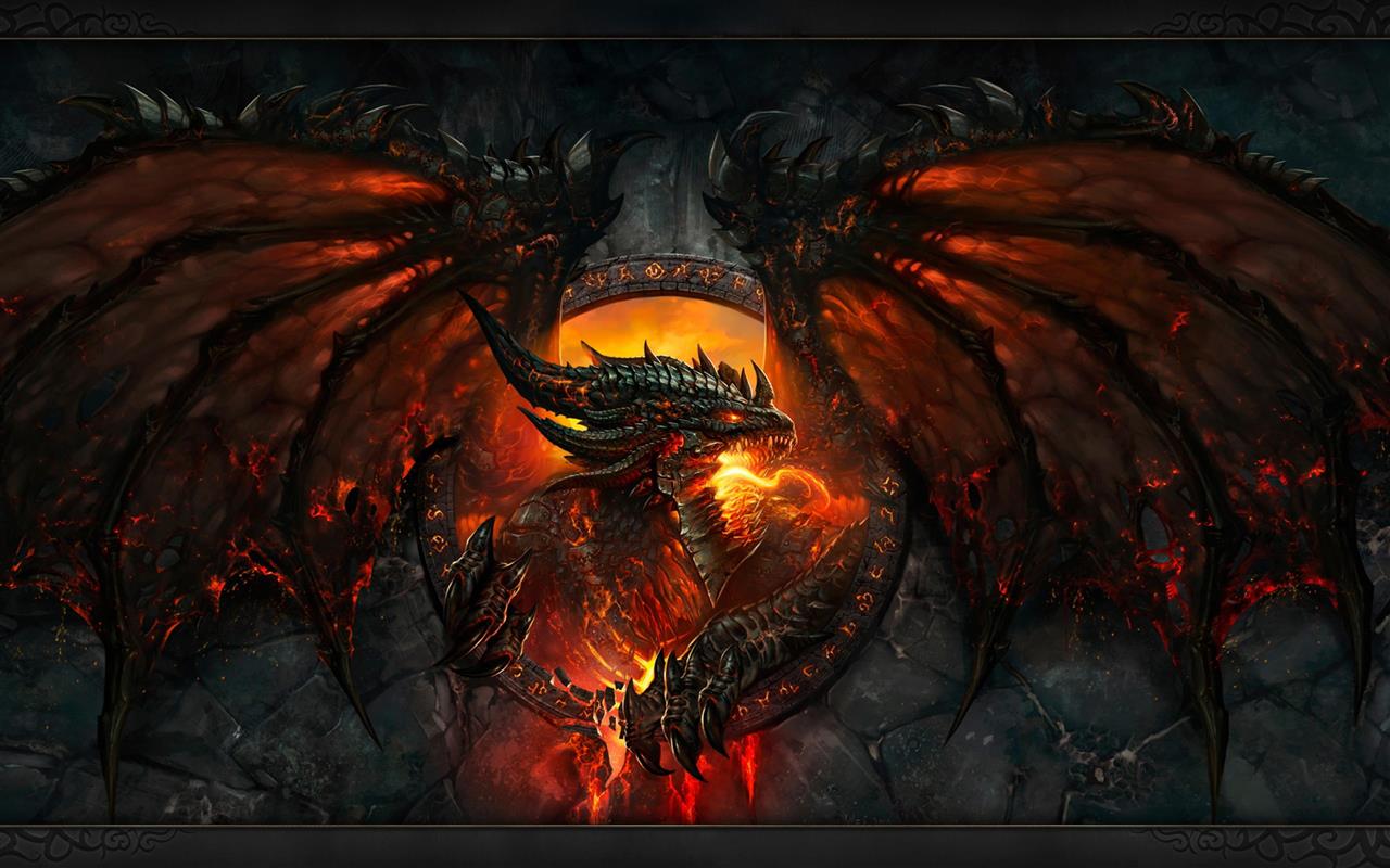 World Of Warcraft,dragon deathwing lava wow fire world of warcraft video game epic, HD wallpaper