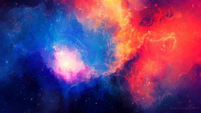 abstract, colorful, universe, space, galaxy, stars, nebula, HD wallpaper