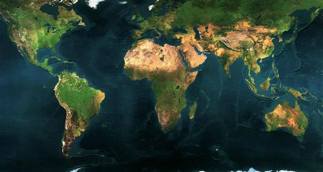 green and brown continents illustration, Earth, world map, digital art, HD wallpaper