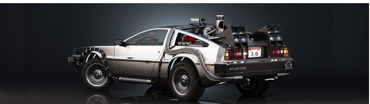 beige coupe wallpaper, DMC DeLorean, Back to the Future, car, HD wallpaper
