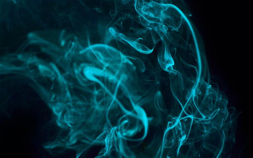 blue smoke digital wallpaper, abstract, simple, cyan, smoke - physical structure, HD wallpaper