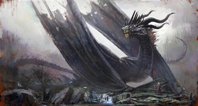 black dragon digital wallpaper, artwork, fantasy art, Game of Thrones, HD wallpaper