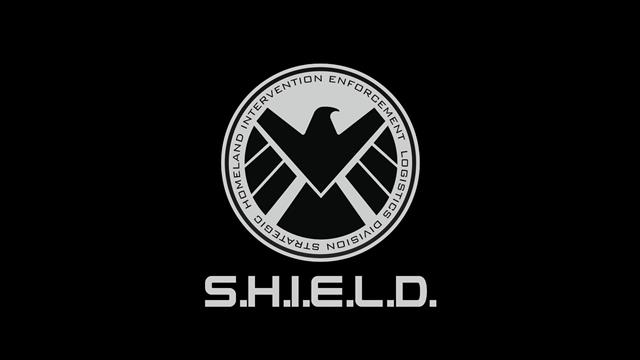S.H.I.E.L.D. logo, Marvel Comics, comic books, simple background, HD wallpaper