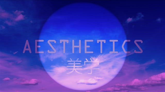 Aesthetics digital wallpaper, vaporwave, kanji, Chinese characters, HD wallpaper