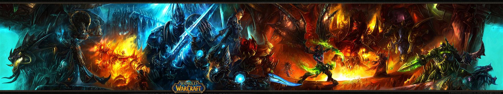 world of warcraft multiscreen 5760x1080 Video Games World of Warcraft HD Art, HD wallpaper