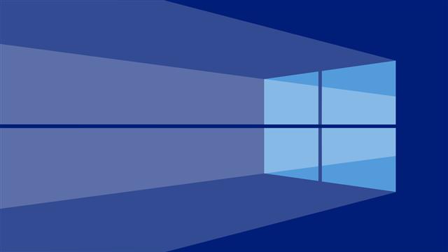 Windows wallpaper, Windows 10, Microsoft, blue, sparse, indoors, HD wallpaper