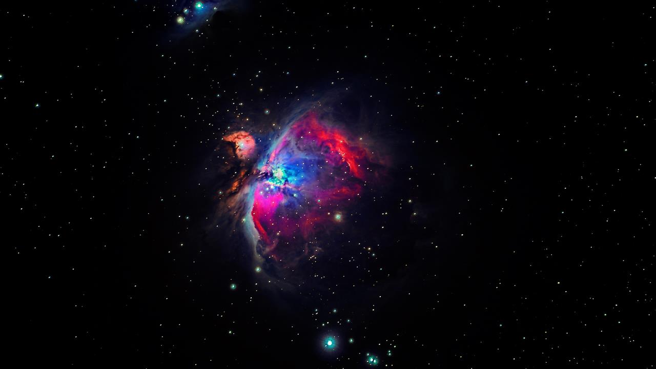 nebula, galaxy, universe, space, astronomy, m42, orion nebula, HD wallpaper