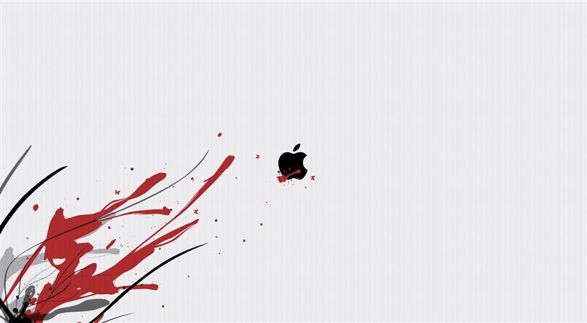 Apple Abstract Background, Apple logo, Computers, Mac, copy space, HD wallpaper