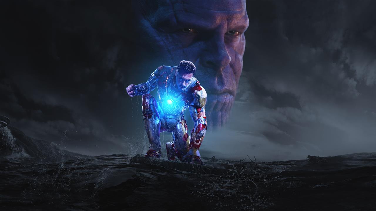Iron Man, Marvel Cinematic Universe, Thanos, Iron Man 3, Avengers Infinity War, HD wallpaper