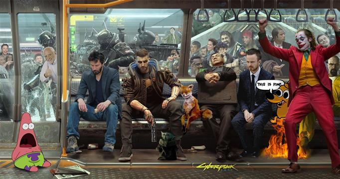 Cyberpunk 2077, CD Projekt RED, video game art, Photoshop, Keanu Reeves, HD wallpaper