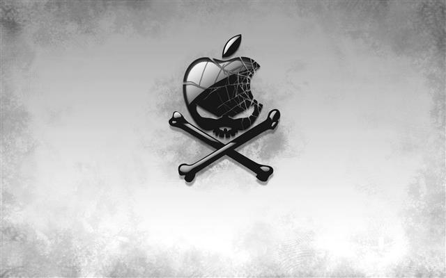 skull Apple logo, black, bones, black And White, no People, old, HD wallpaper