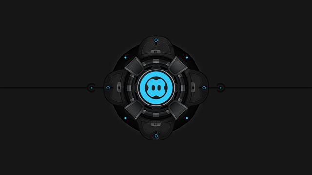 black and blue Snopy steering wheel controller, abstract, digital art, HD wallpaper