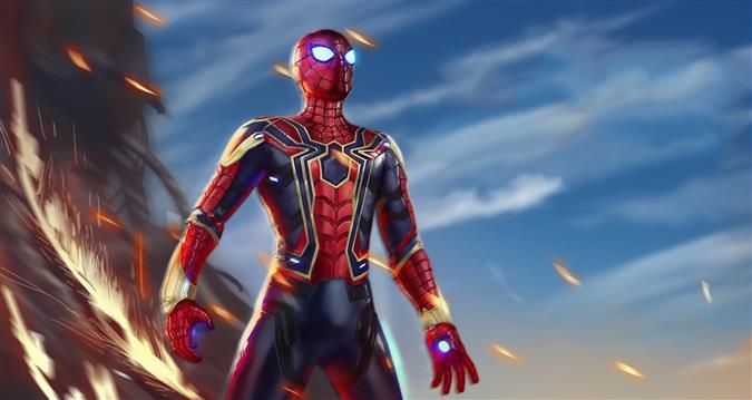 spiderman, avengers infinity war, hd, artwork, superheroes, HD wallpaper