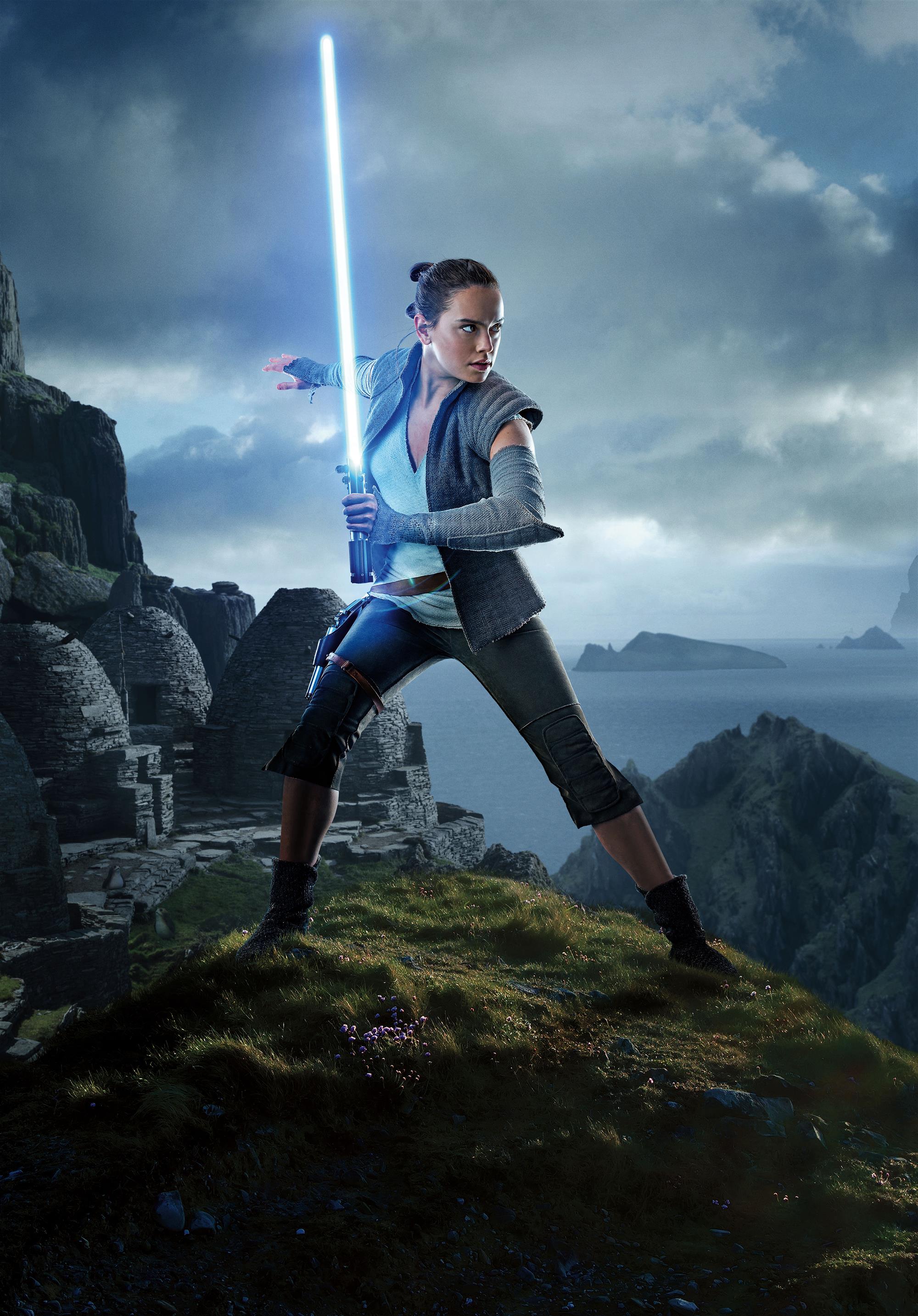 Star Wars, Rey, Star Wars: The Last Jedi, Daisy Ridley, movies, HD wallpaper
