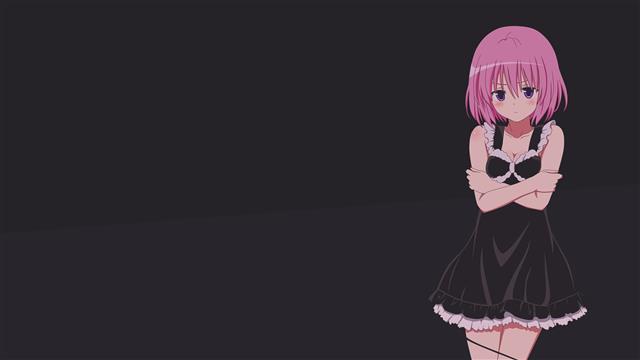 pink-haired female anime character wallpaper, anime girls, minimalism, HD wallpaper