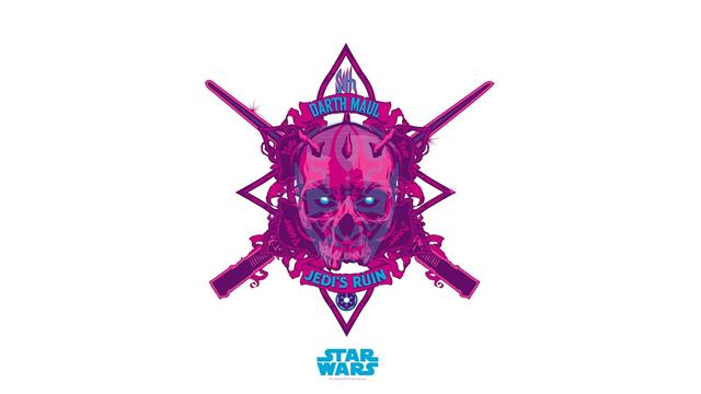 Star Wars Darth Maul illustration, anime, logo, white background, HD wallpaper