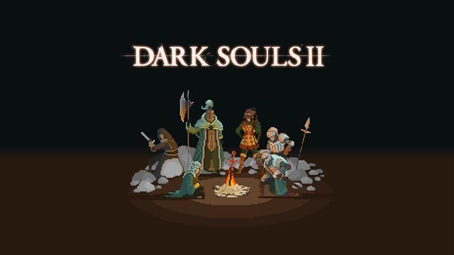 Dark Souls 2 digital wallpaper, video games, pixel art, Dark Souls II, HD wallpaper