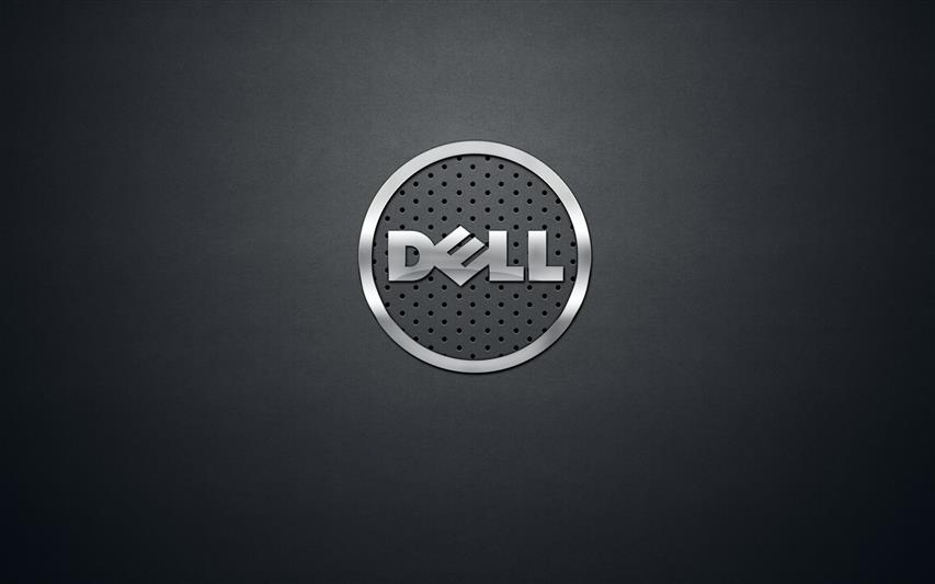 Dell, logo, digital art, computer, HD wallpaper