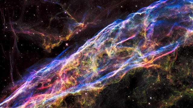 multicolored galaxy wallpaper, Veil Nebula, space, NASA, science, HD wallpaper