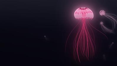 Animal, Jellyfish, Abstract, Sea, Dark Background, Digital Art, HD wallpaper