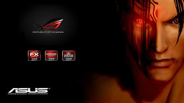 Asus ROG Republic of Gamers, technology, Hi-Tech, AMD, one person, HD wallpaper
