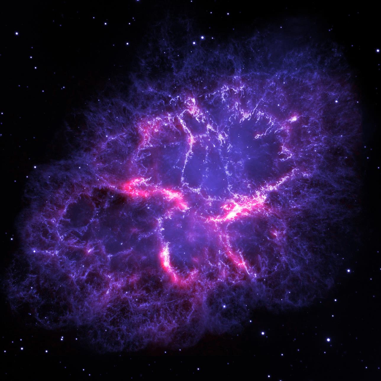 purple supernova, Deep Space, Crab Nebula, space art, stars, planet, HD wallpaper
