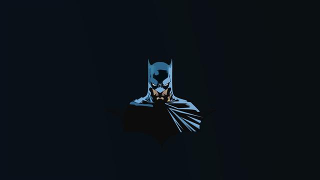 Batman Minimal, Black, Dark, one person, indoors, black background, HD wallpaper