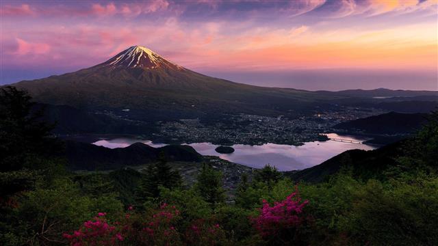 Mount Fuji, Japan, nature, mountains, landscape, scenics - nature, HD wallpaper
