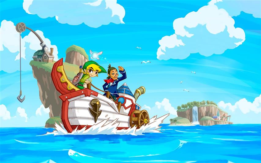 The Legend of Zelda Link illustration, video games, Nintendo DS, HD wallpaper